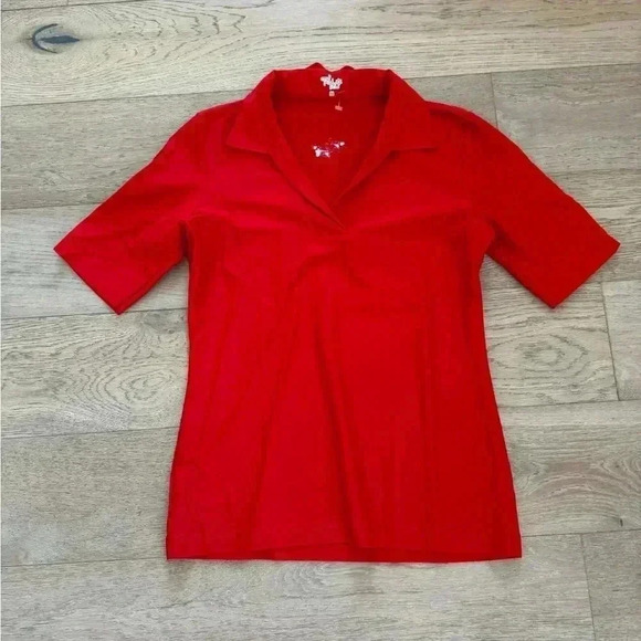Tzu Tzu Short Sleeve top Red Size Medium - Picture 1 of 5